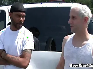 Black Muscular Boys Fuck Gay White Twinks Video 07